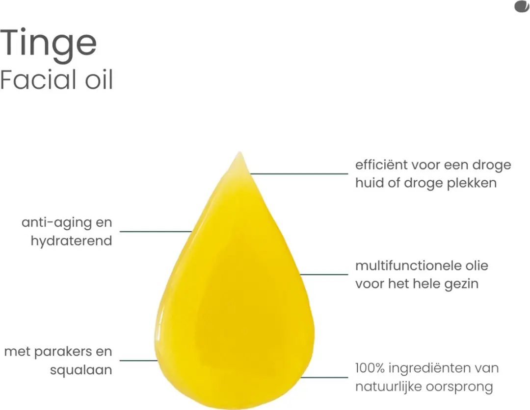 Tinge Gezichtsolie 30ml - Verstevigend & Hydraterend