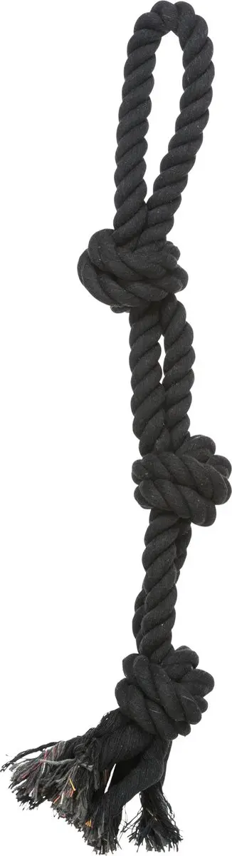 Trixie Werp Flostouw 3-Knoop - 60cm - Oranje - afbeelding 4 van 4