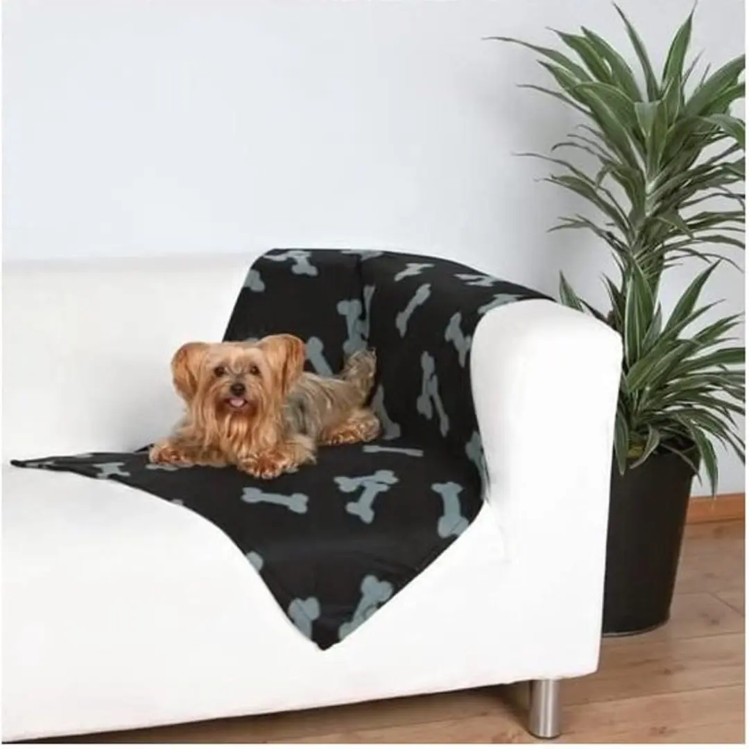 Trixie Beany Fleece Hondendeken Blauw L - afbeelding 2 van 6