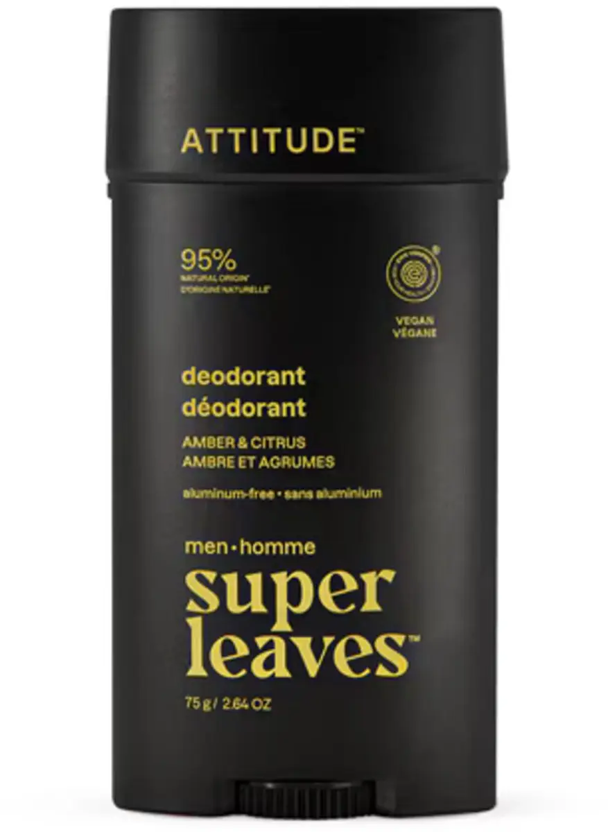 Attitude Super Leaves Men Deodorant Amber & citrus 75g