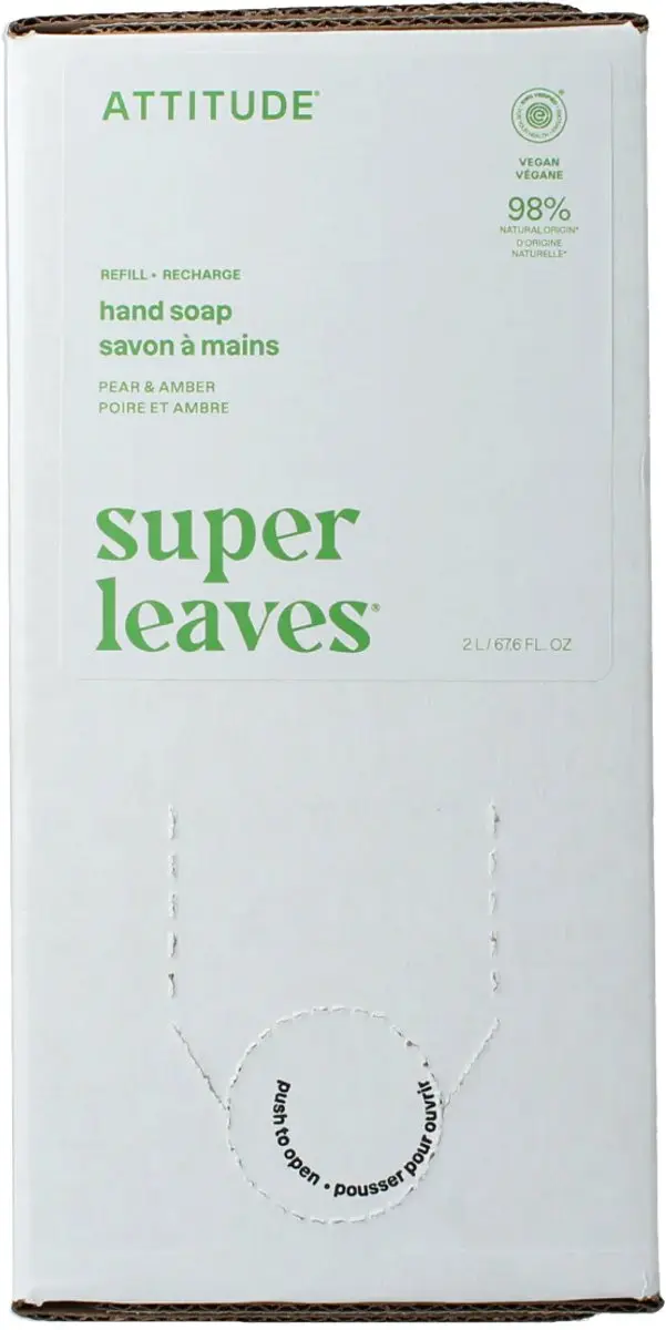 Attitude Super Leaves Handzeep Olijfbladeren Eco Refill 2L