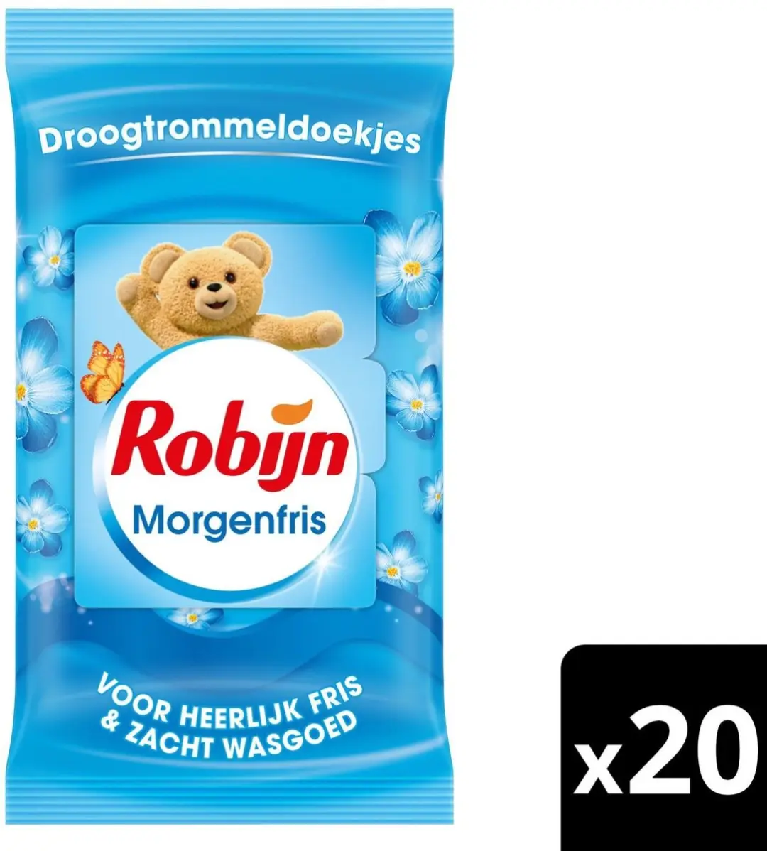 Robijn Droogtrommeldoekjes Morgenfris - 20 Stuks - afbeelding 5 van 5