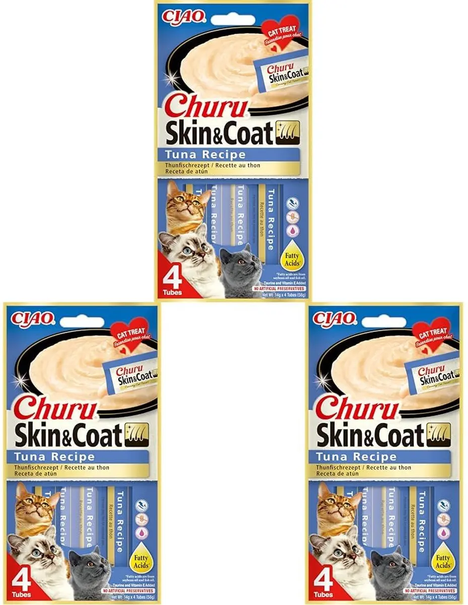 Inaba Churu Puree Tonijn 4 Tubes