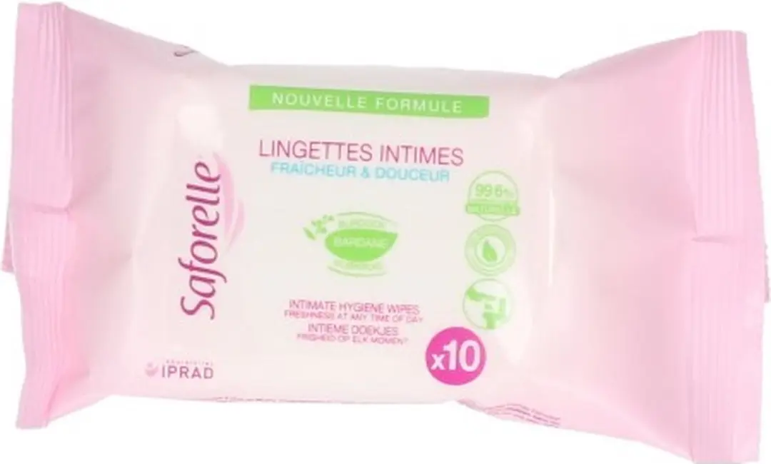 Saforelle Lingettes Flushable Pocket 10 Stuks