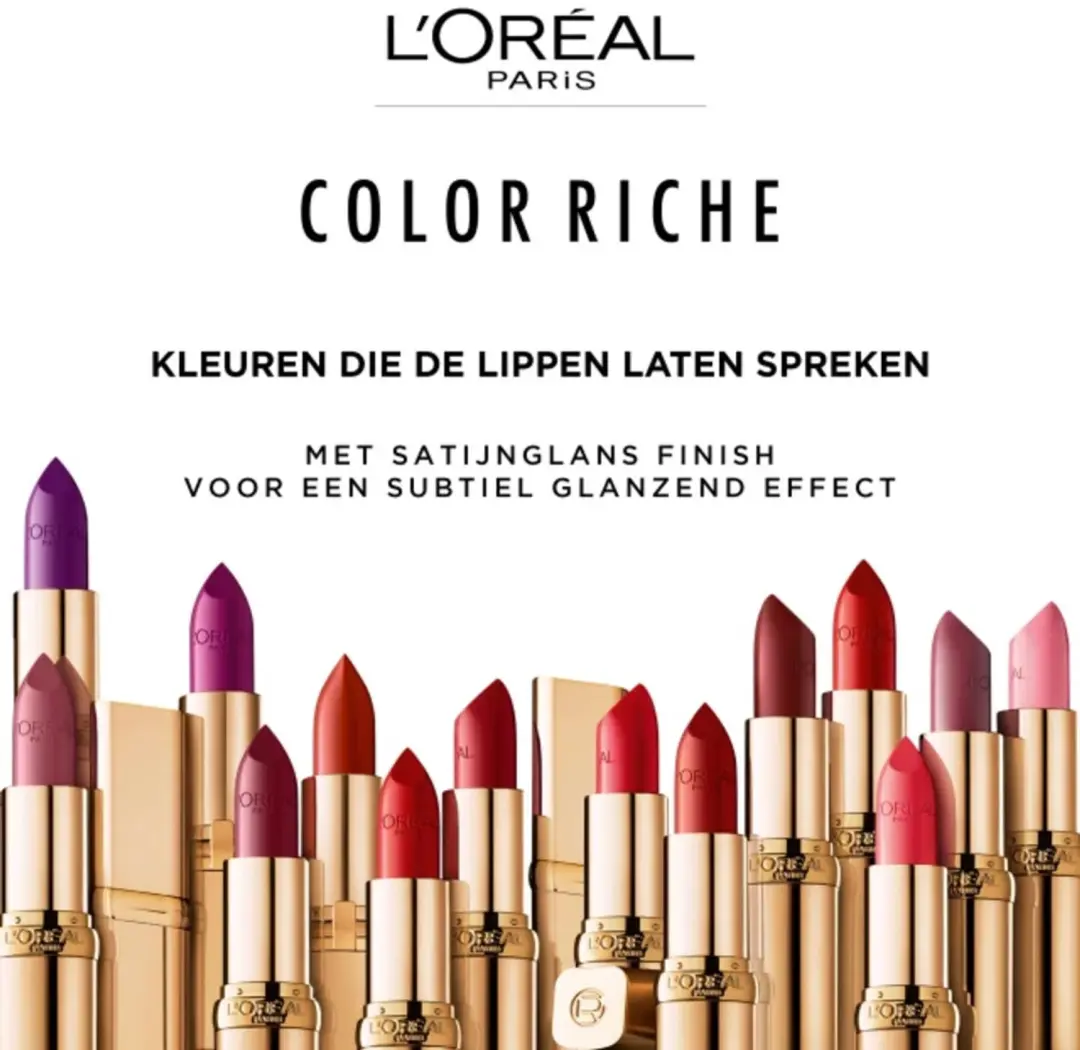 L'Oréal Paris Color Riche Satin Lippenstift 163 Orange Magique - 3 Stuks - afbeelding 5 van 6
