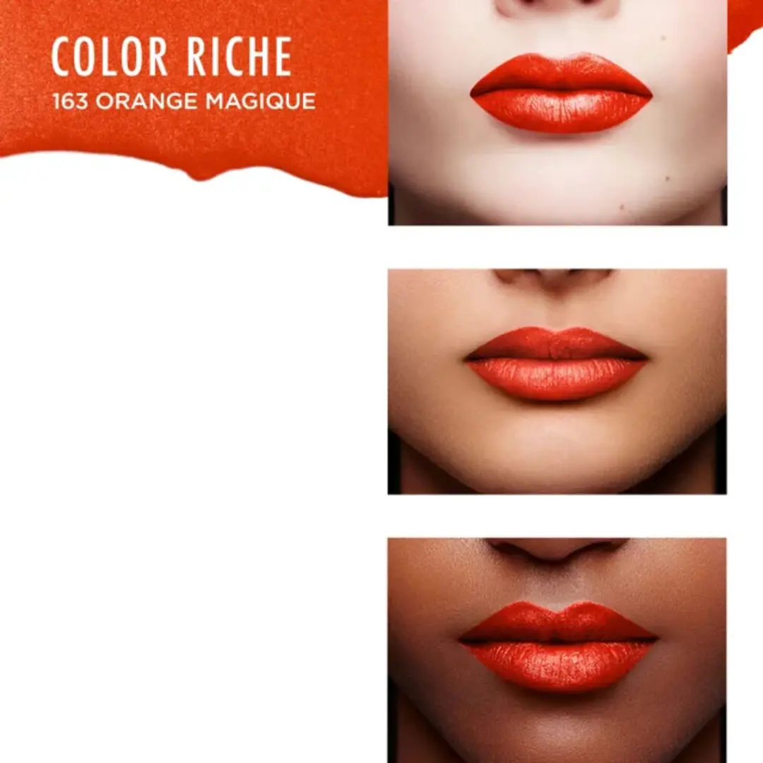 L'Oréal Paris Color Riche Satin Lippenstift 163 Orange Magique - 3 Stuks - afbeelding 4 van 6