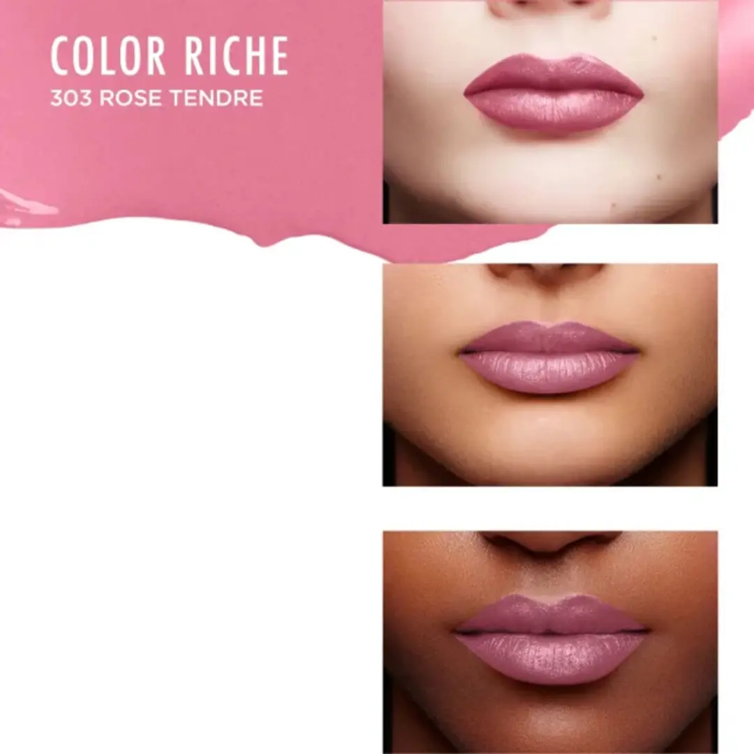 L'Oréal Paris Color Riche Satin Lippenstift 303 Rose Tendre - 3 Stuks - afbeelding 3 van 6