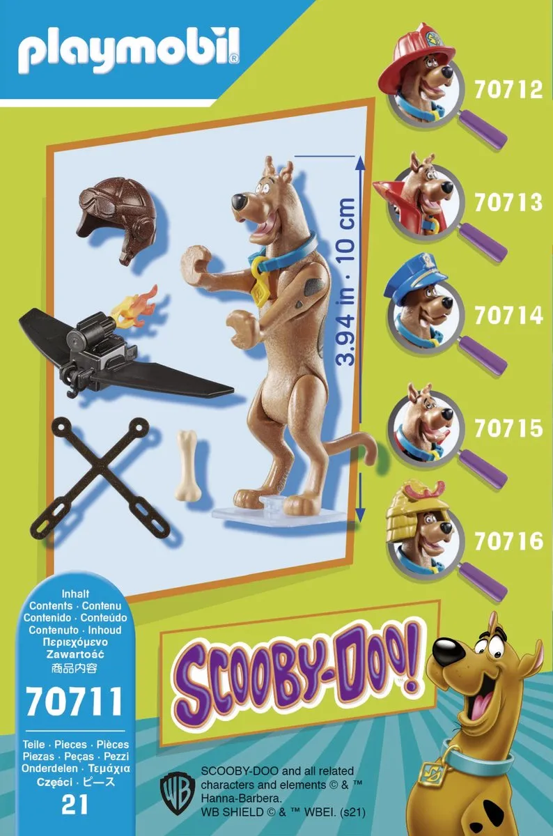Playmobil Scooby-Doo! Piloot Verzamelfiguur 70711 - Multicolor