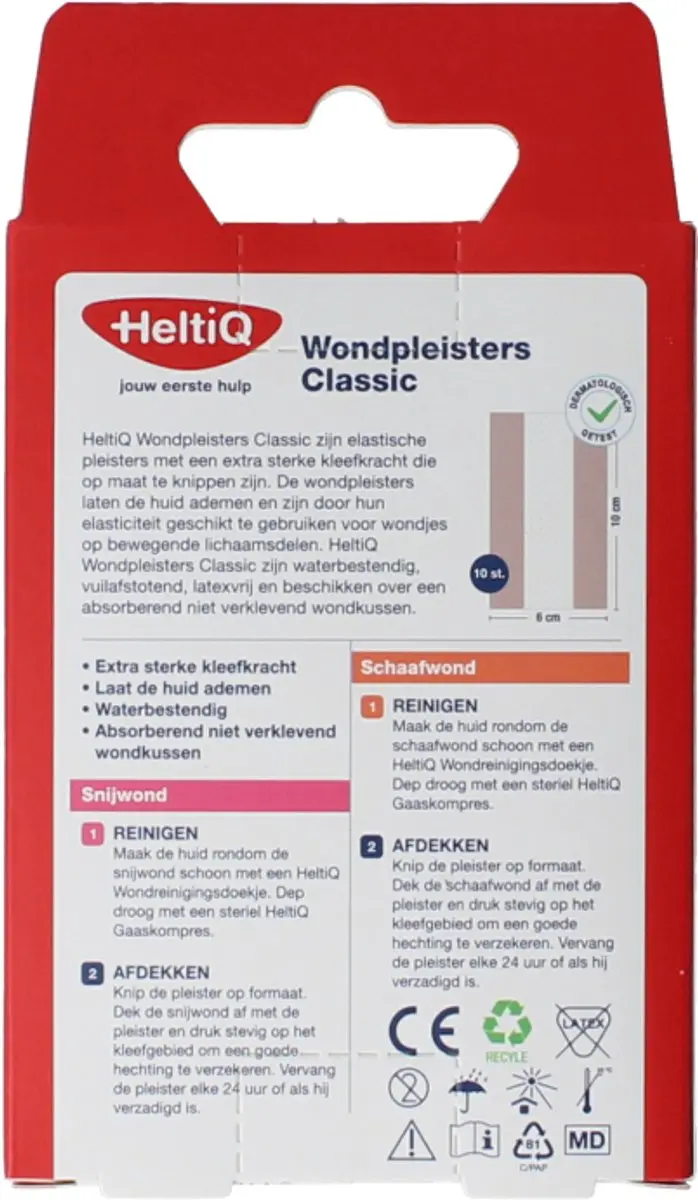 Heltiq Wondpleister Classic 10x6cm - afbeelding 2 van 3