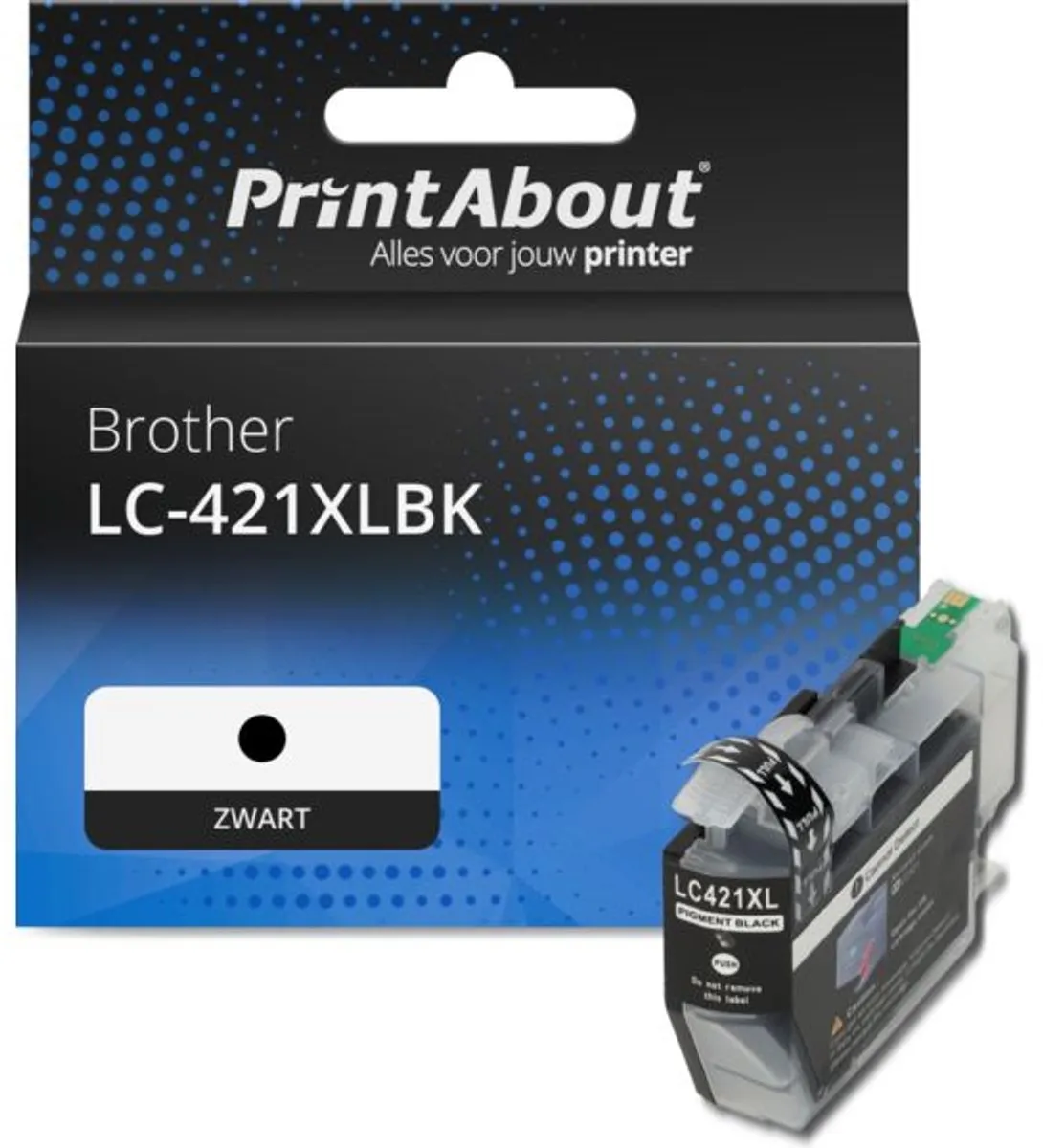 PrintAbout LC-421XLBK Inktcartridge Zwart