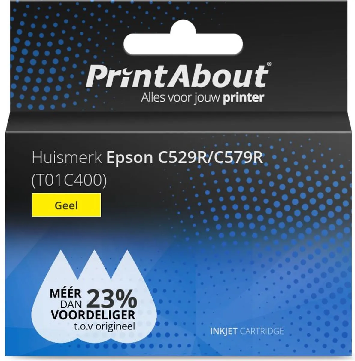 PrintAbout Inktcartridge T01C400 Geel - 5000 pagina's - XL - Epson