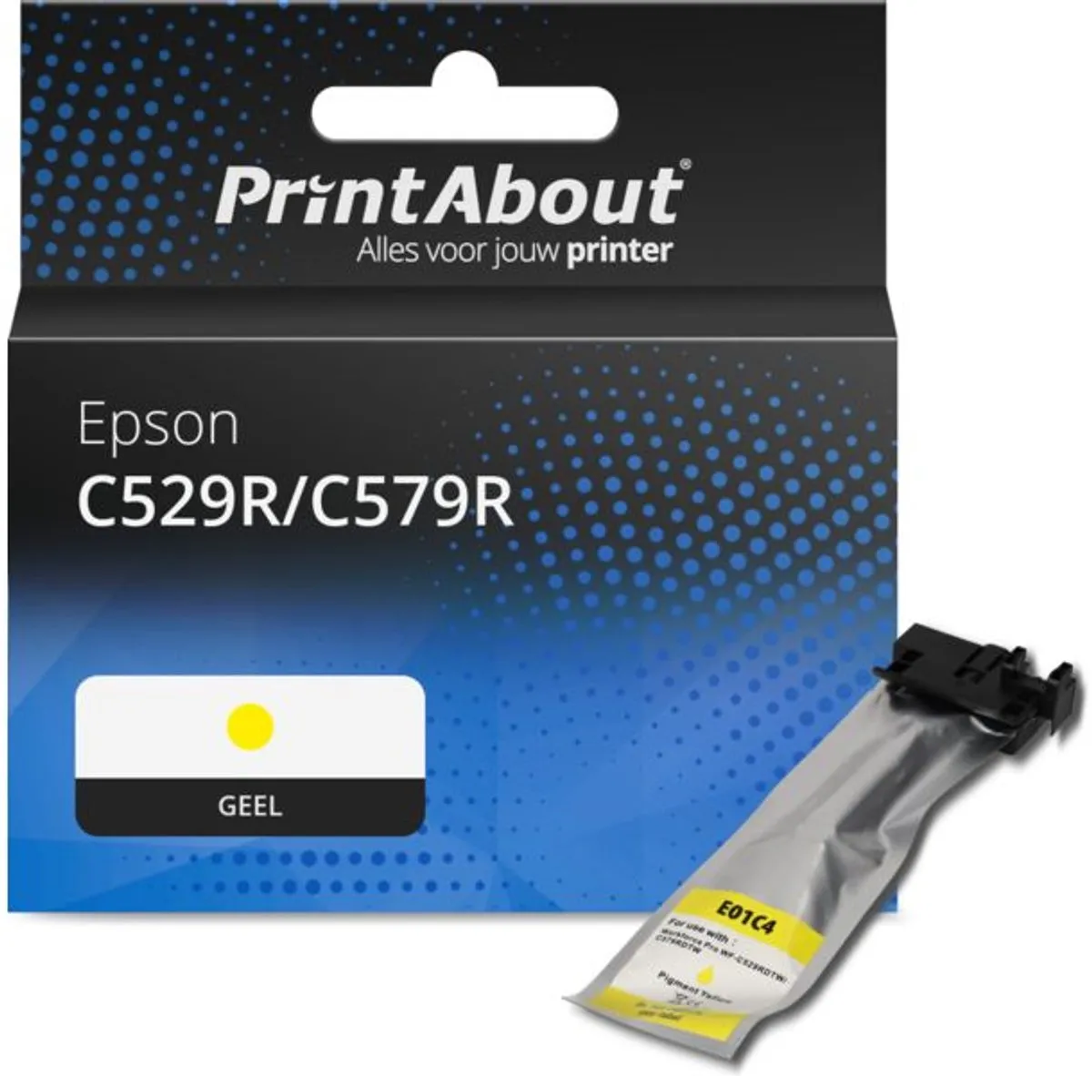 PrintAbout Inktcartridge T01C400 Geel