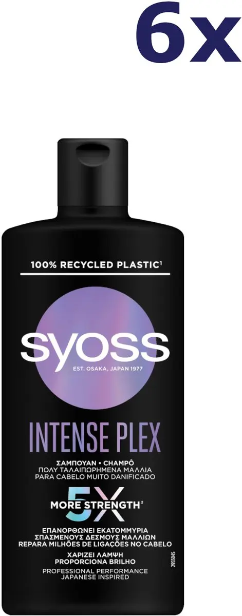 6x Syoss Intense Plex Shampoo 440 ml
