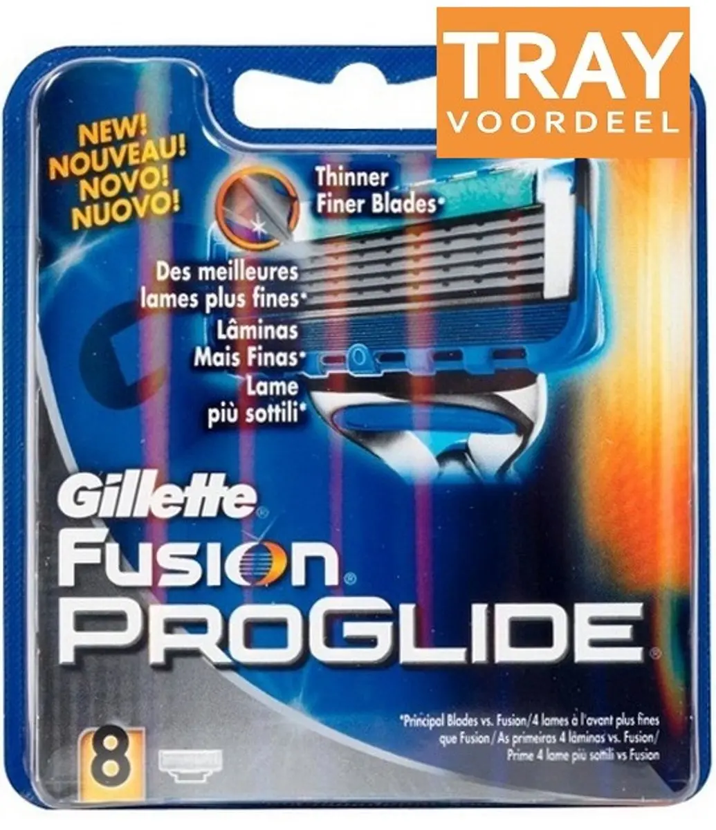 GILLETTE FUSION PROGLIDE SCHEERMESJES 10 X 8 STUKS