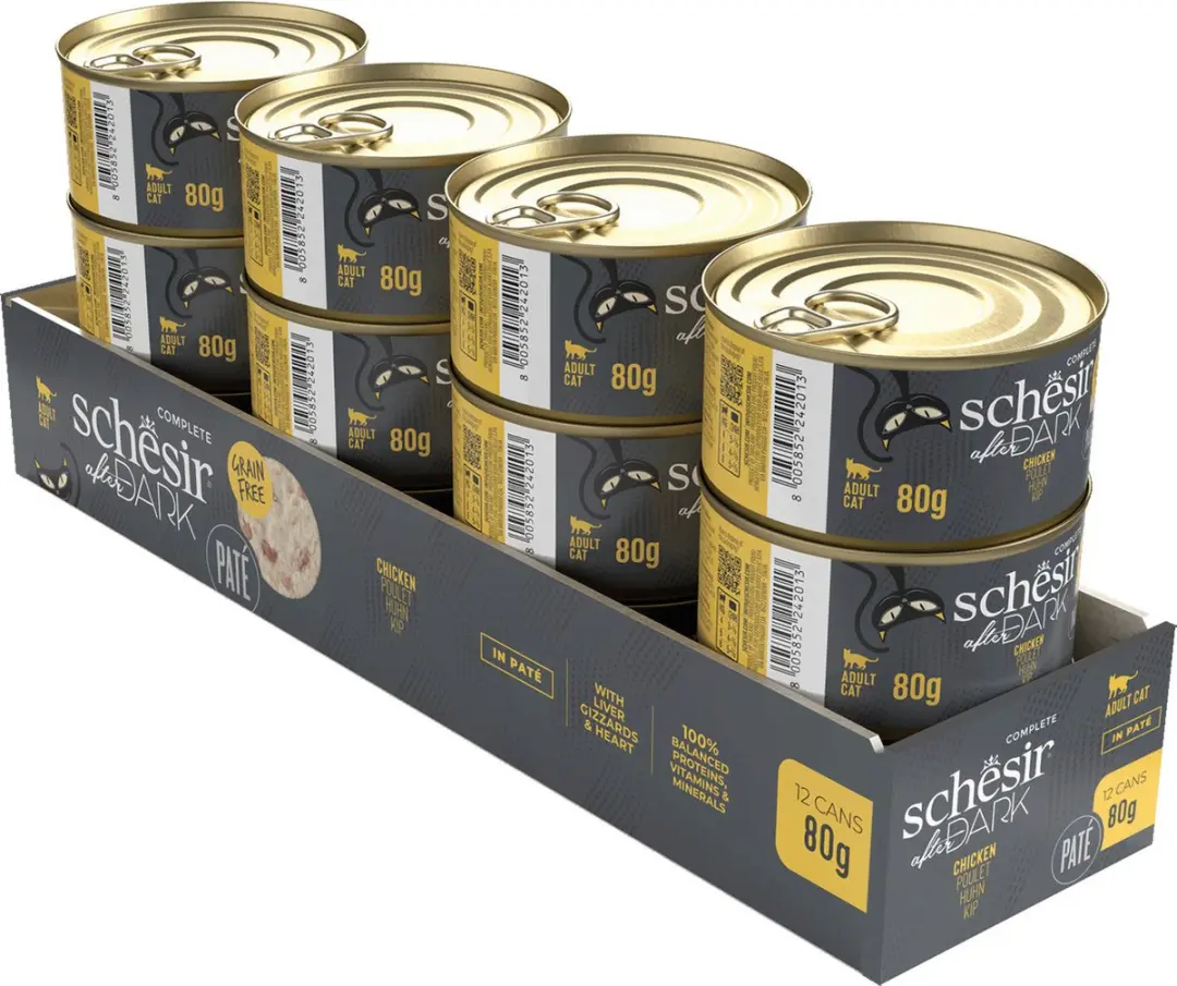 Schesir After Dark Pate Kattenvoer Kip 80g - afbeelding 2 van 3
