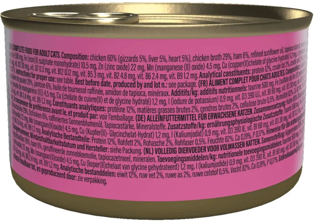 Schesir After Dark Kattenvoer 80g - Kip & Ham - afbeelding 2 van 3