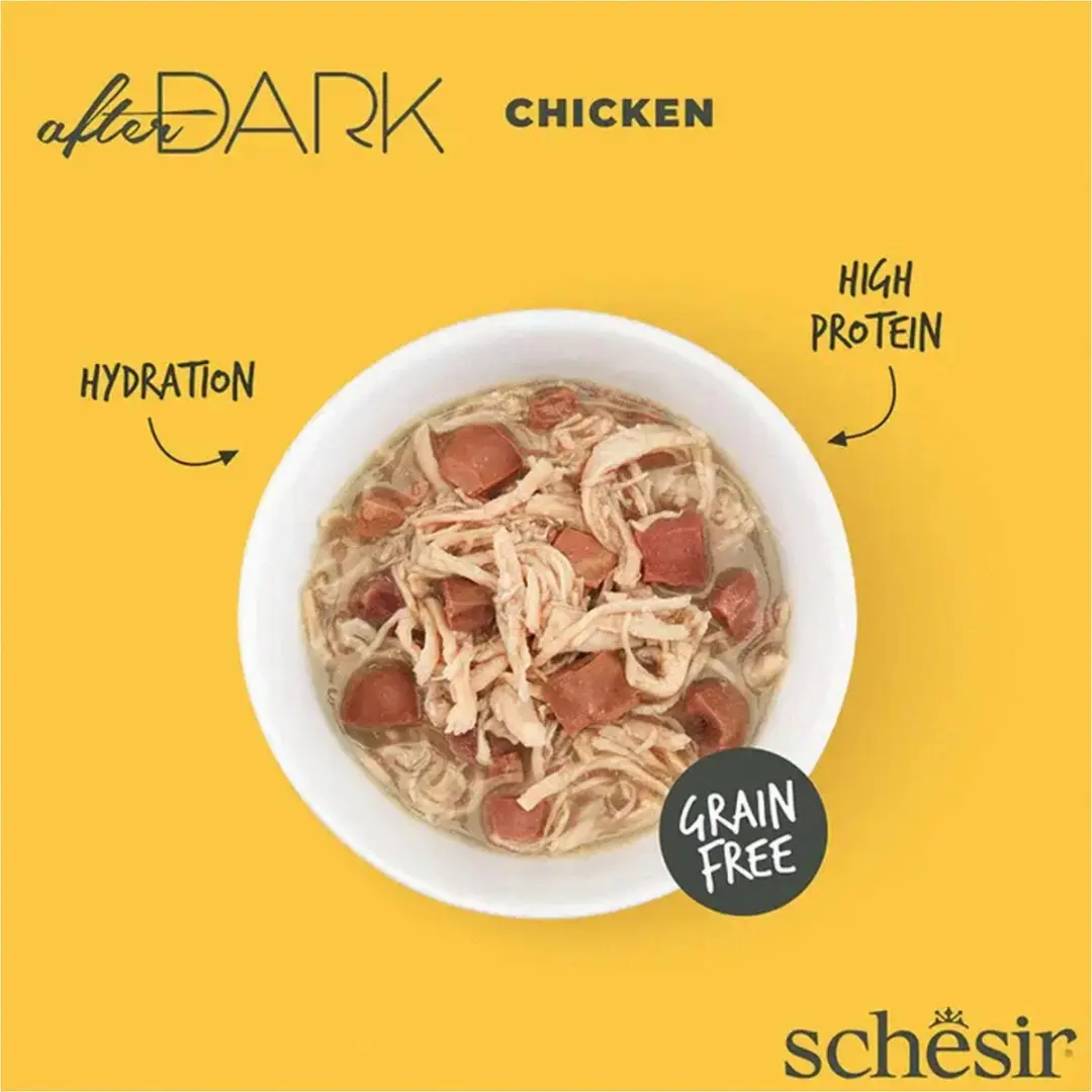 Schesir After Dark Kattenvoer Kip 80g - afbeelding 2 van 6
