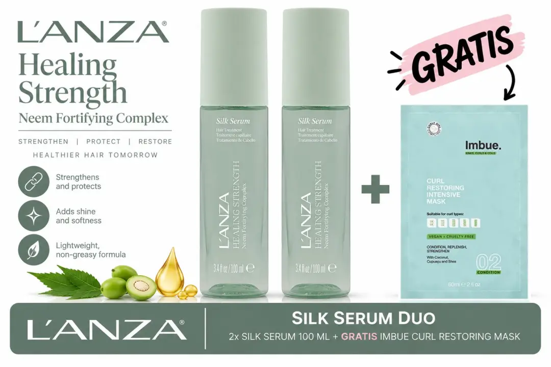 L’ANZA Healing Strength Silk Serum Duo + Gratis Imbue Masker