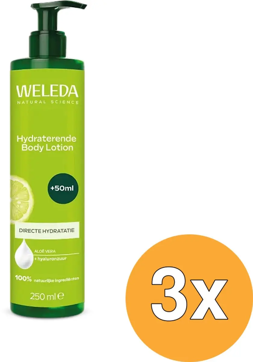 3x WELEDA Hydraterende Body Lotion Aloe Vera (250 ml)