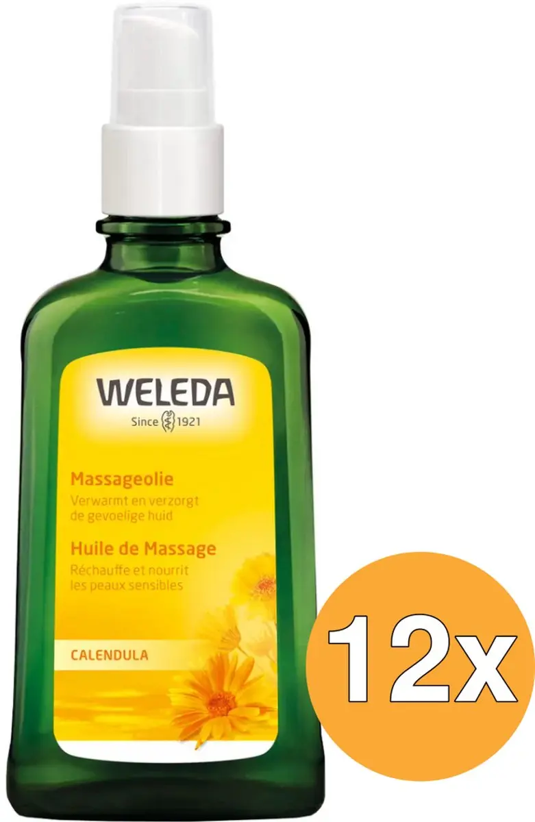 12x WELEDA Calendula massageolie (100 ml)
