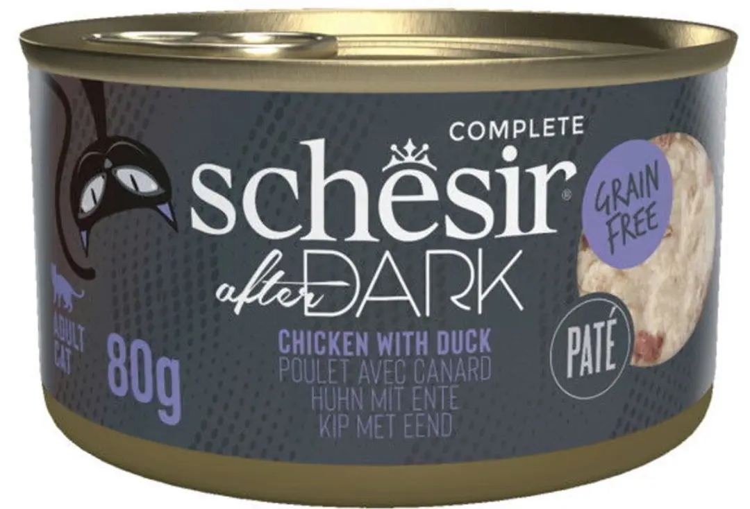 Schesir After Dark Pate Kattenvoer Kip & Eend 80g - afbeelding 5 van 5