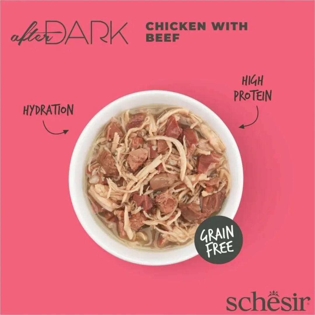 Schesir After Dark Kattenvoer Kip&Rund 80g - afbeelding 3 van 5