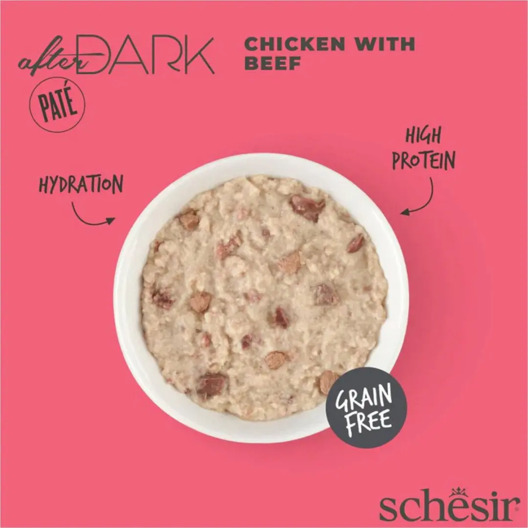 Schesir After Dark Paté Kattenvoer Kip&Rund 80g - afbeelding 3 van 5