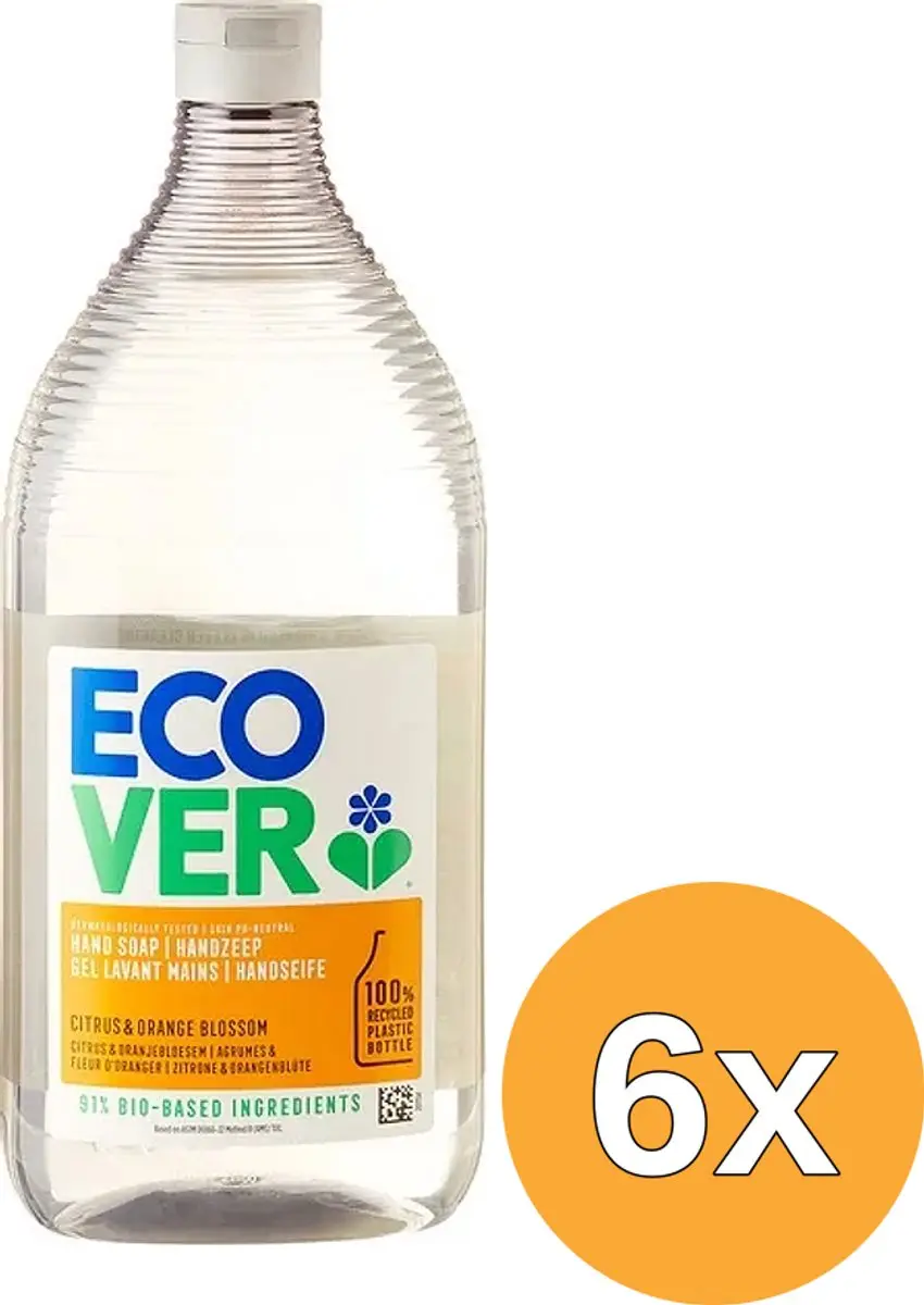6x Ecover Handzeep Citrus (1000 ml)