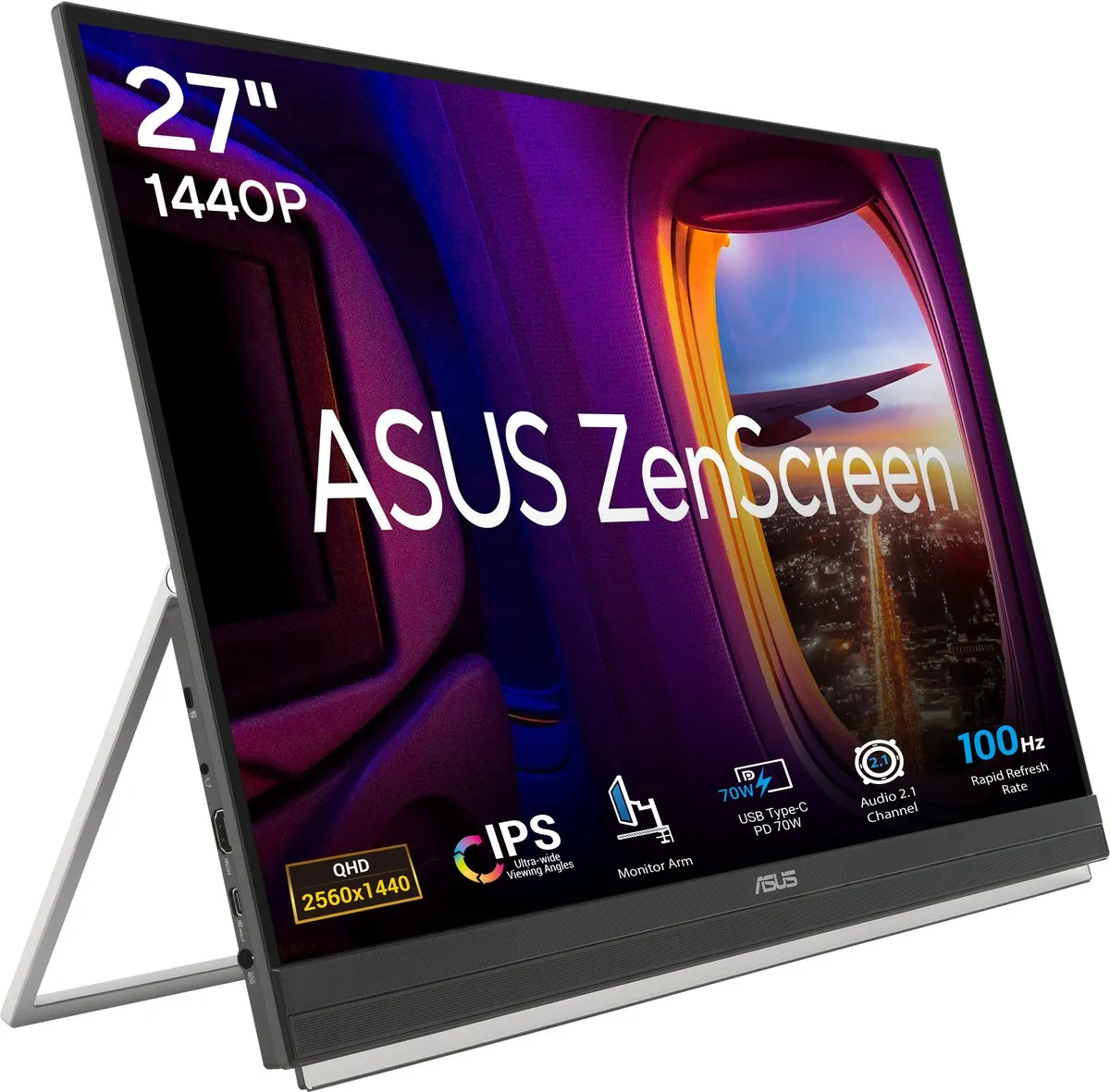 ASUS 90LM0AU5-B01A71 Gaming Monitor 27" Quad HD - Zwart - afbeelding 6 van 6