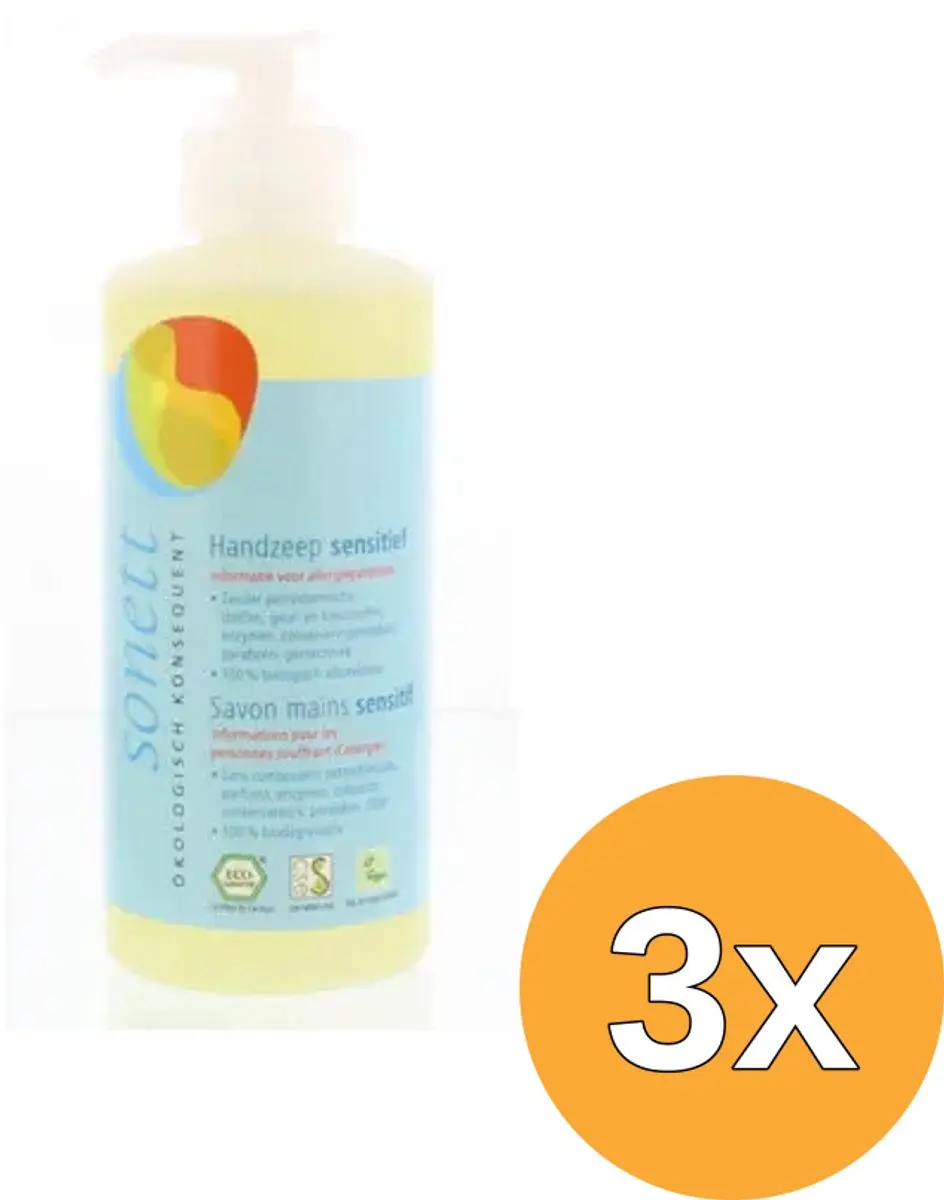 3x Sonett Handzeep sensitive (300 ml)