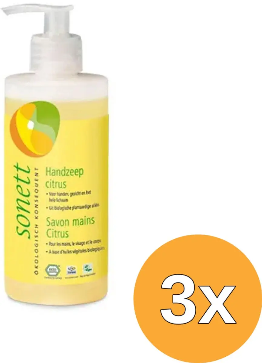 3x Sonett Handzeep citrus vloeibaar (300 ml)
