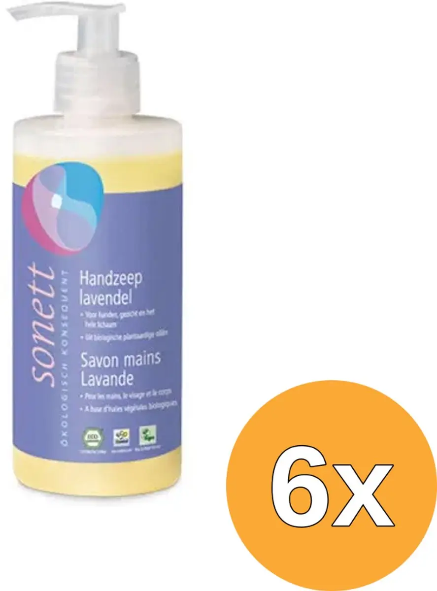 6x Sonett Handzeep lavendel vloeibaar (300 ml)