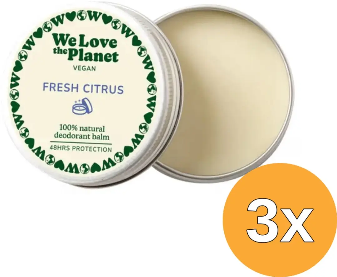 3x We Love The Planet Deodorant Balm