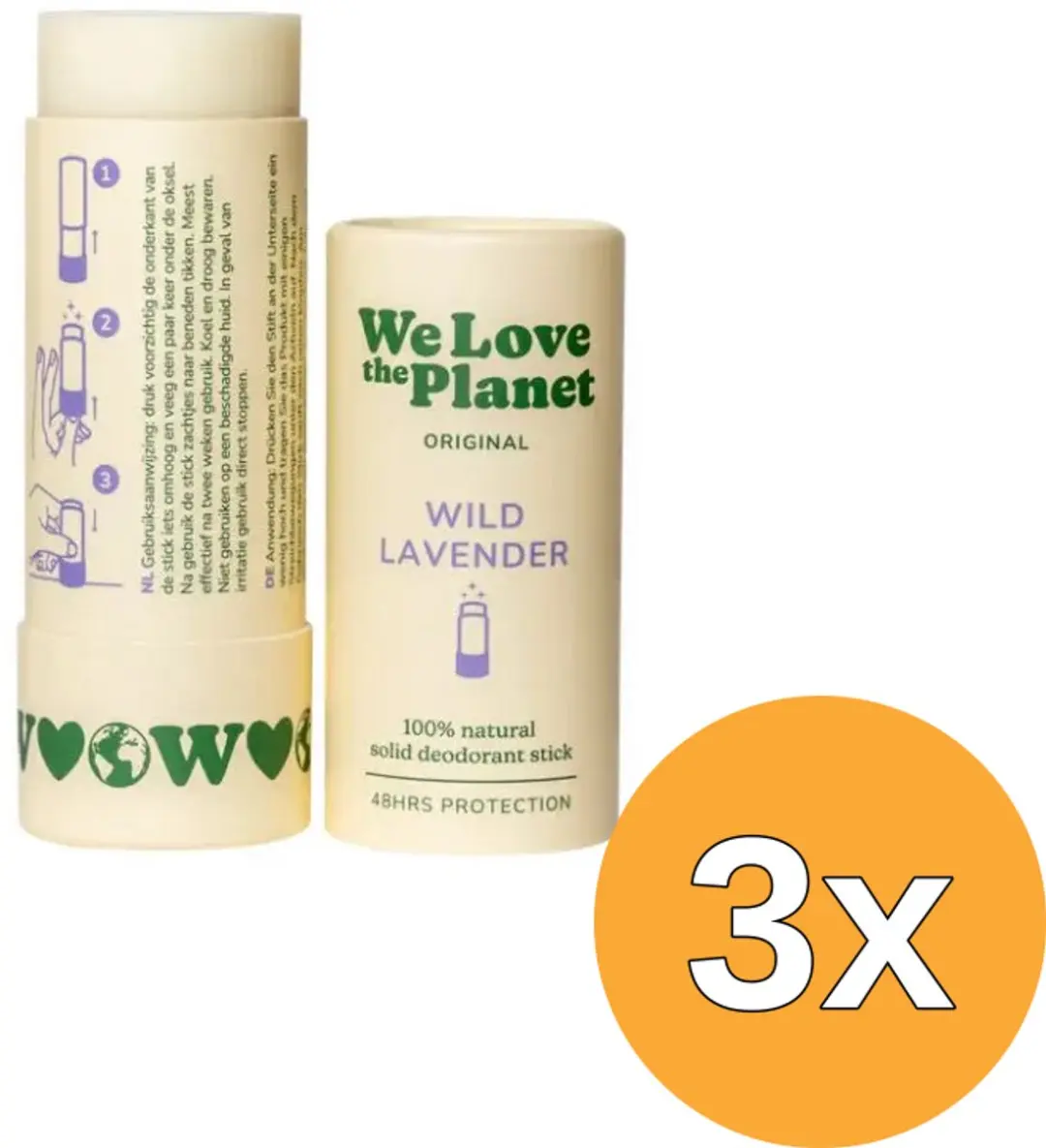 3x We Love The Planet Deodorant Stick