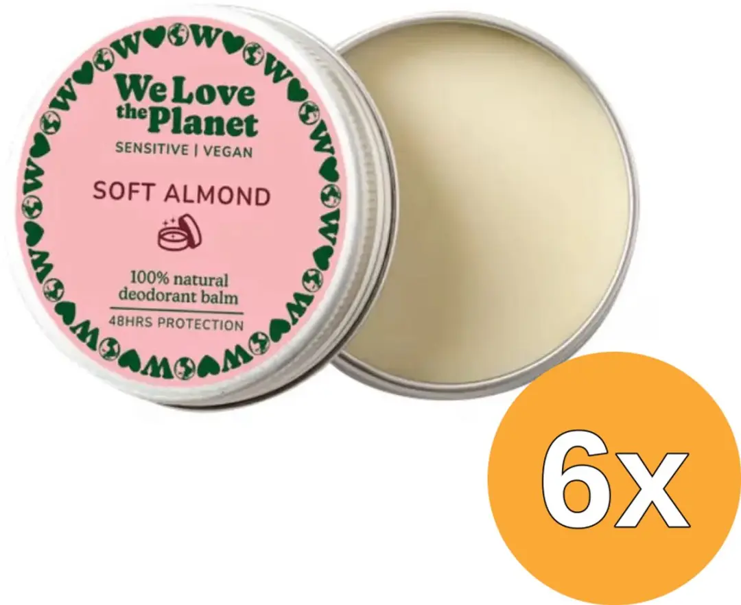 6x We Love The Planet Deodorant Balm
