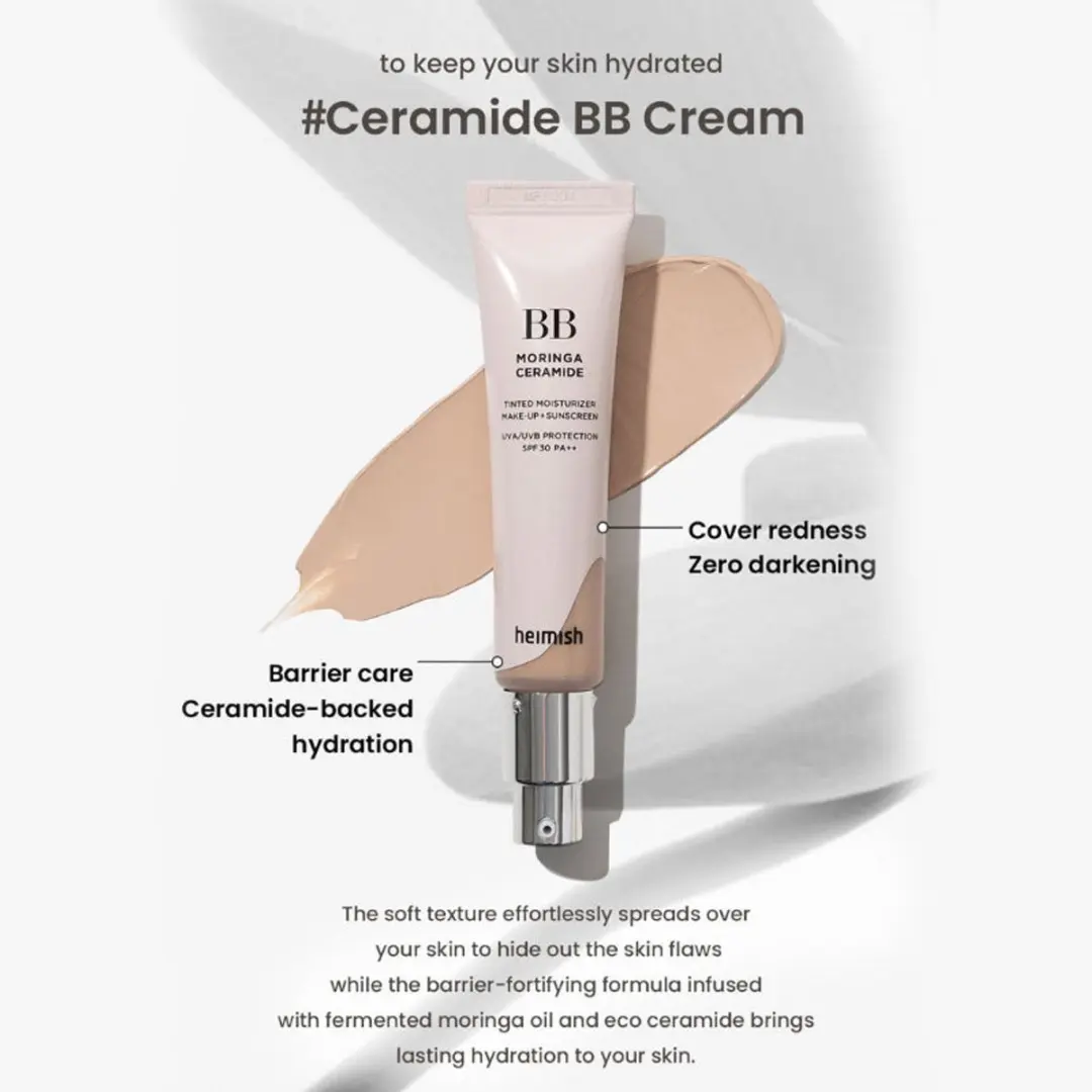 Heimish Moringa Ceramide BB Cream SPF30 PA++ - 30ml - #19 Fair Beige