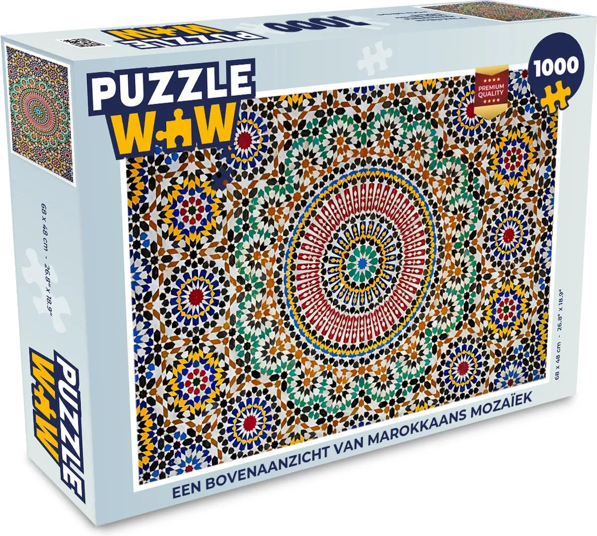 PuzzleWow Marokkaans Mozaïek Legpuzzel 1000 Stuks