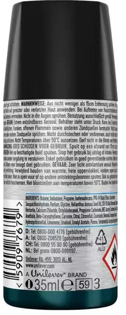 Rexona Men Advanced Protection Anti-Transpirant Spray - Cobalt Dry - met deo & sweat protection tegen zweet en lichaamsgeur 35 ml