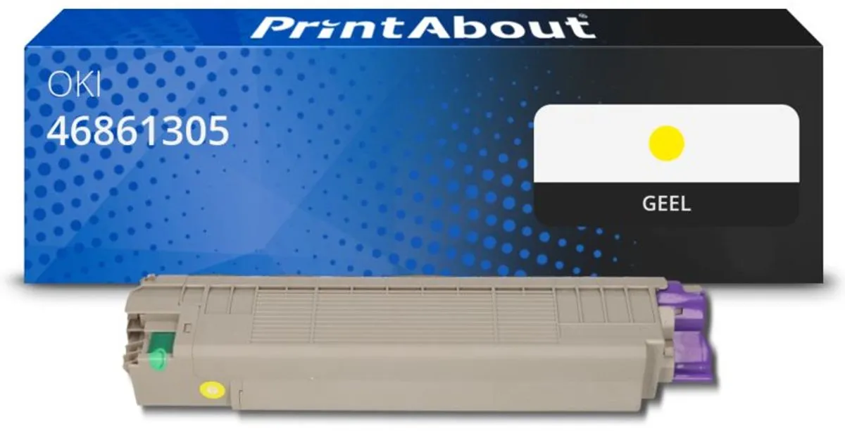 PrintAbout Toner 46861305 Geel - 11.000 pagina's - OKI