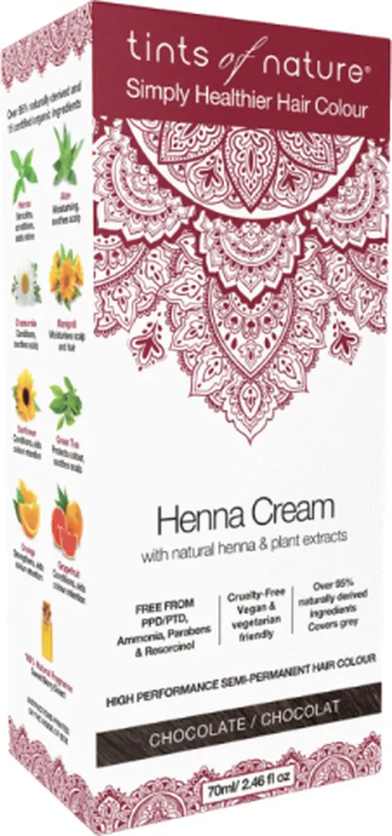 Tints Of Nature Henna Cream Chocolate 70ml