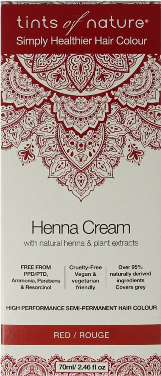 Tints Of Nature Henna Cream Rood 70ml