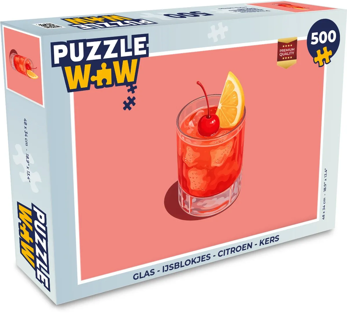 PuzzleWow Glas Puzzel 500 Stuks