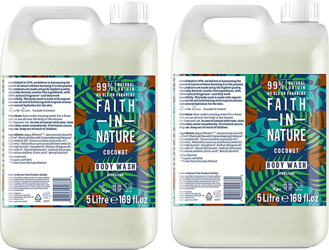 Faith in Nature Douchegel Kokos 2x 5L
