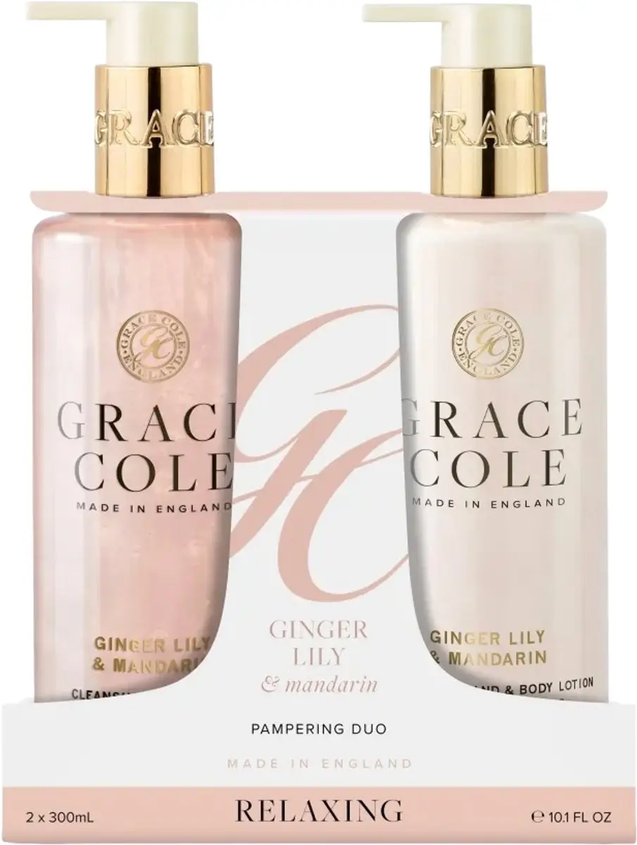 Grace Cole Ginger Lily & Mandarin Handverzorging Duo 600ml