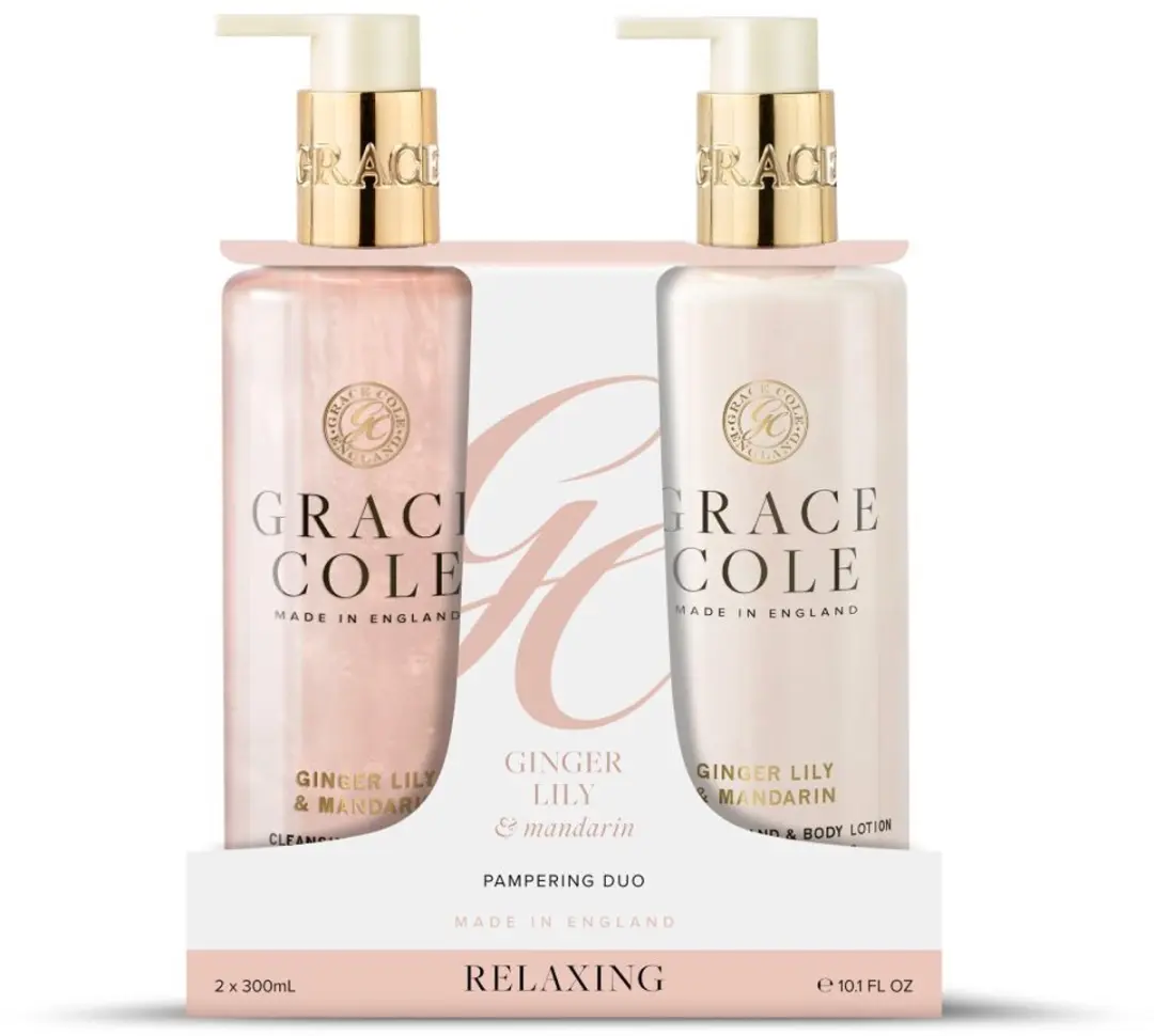 Grace Cole Ginger Lily & Mandarin Handverzorging Duo 600ml