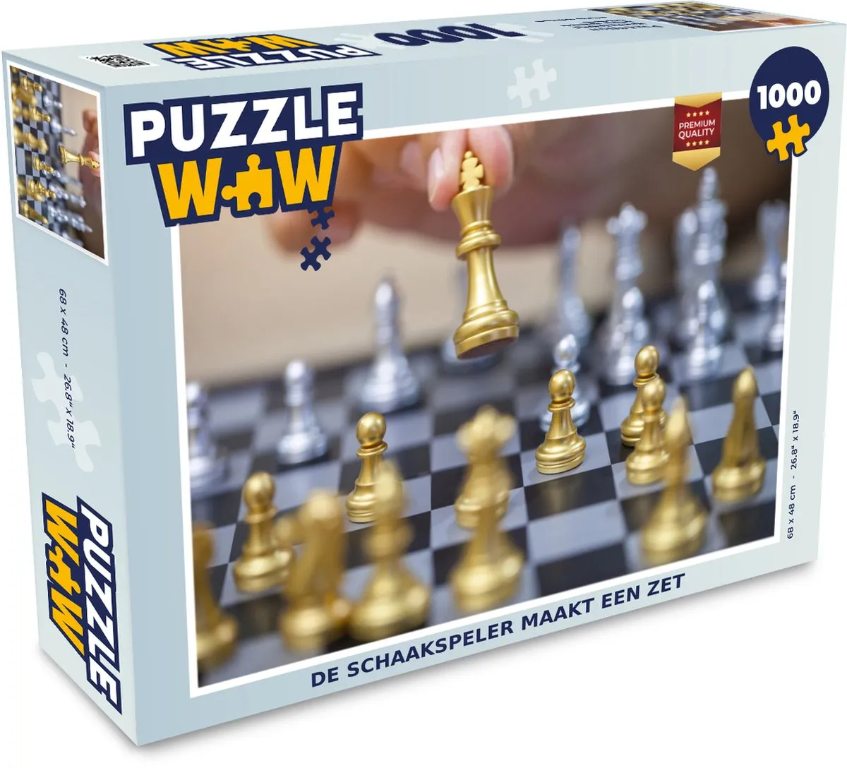 PuzzleWow Puzzel De schaakspeler maakt een zet 1000 Stuks