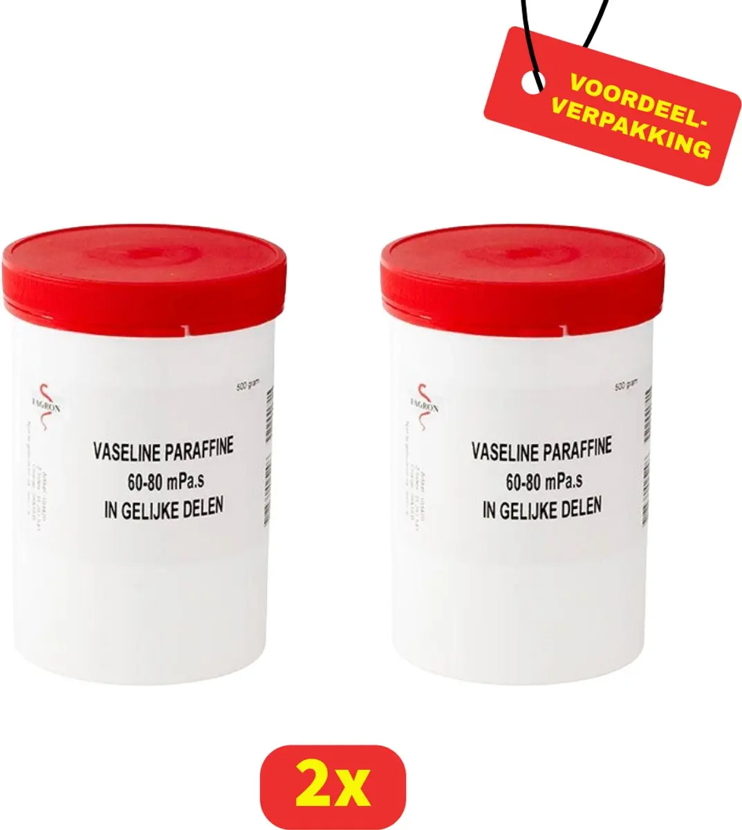 Fagron Vaseline Paraffine 60-80 in Gelijke Delen