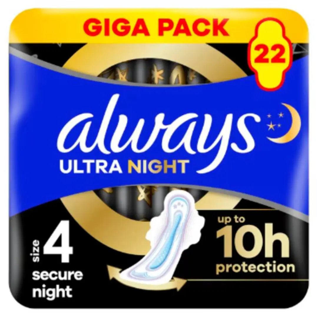 Always Maandverband Ultra Secure 5 Nacht 22 stuks