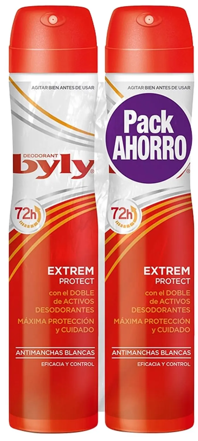 Deodorant Spray Extrem Protect Byly (2 uds)