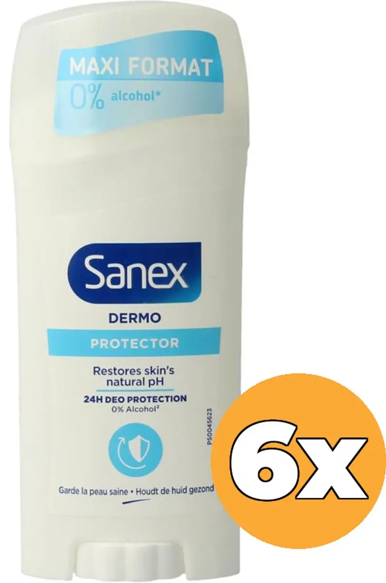 6x Sanex Deostick Dermo Protector (6 x 65 ml)